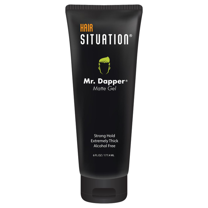 Hair Situation Mr Dapper Matte Look Strong Hold Styling Hair Gel for Men AntiHumidity Shield AntiFrizz and Fly Away Alco