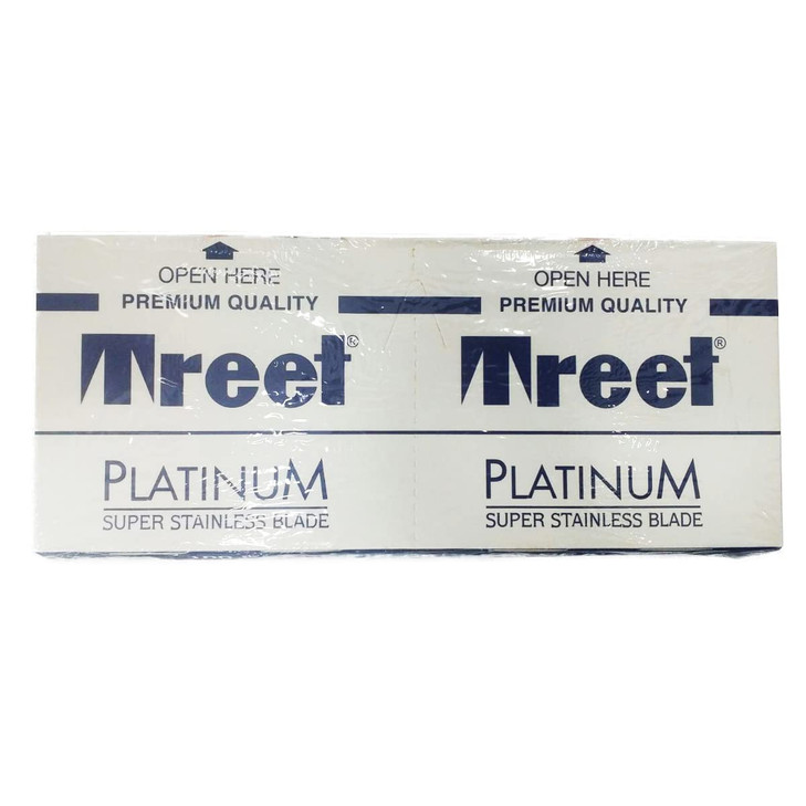 Treet Platinum Super Stainless Double Edge Razor Blades, (100 Blades) online at globaldelivered