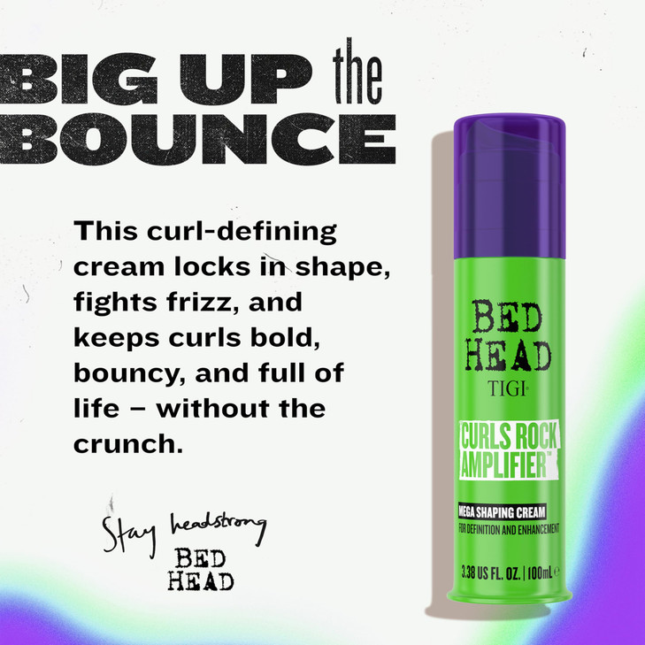 TIGI Bed Head Curls Rock Amplifier Curl Cream for Definition and Enhancement of All Curly Hair Types 338 fl oz