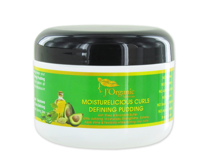 JOrganic Solutions Moisturelicious Curls Defining Pudding for all hair type with Shea Avocado Butter more