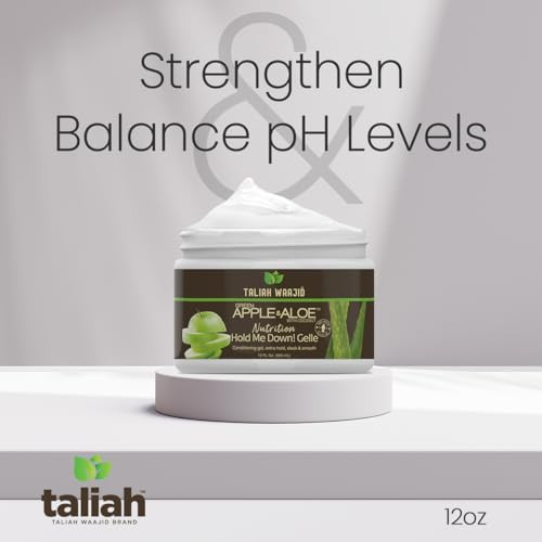 Taliah Waajid Green Apple Aloe Nutrition Curl Definer Strengthen Balance pH Levels Curl Enhancing For Wavy Curly Coily a