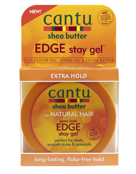 Dr Teals Cantu Shea Butter Extra Hold Edge Stay Gel 675 Ounce Pack of 3