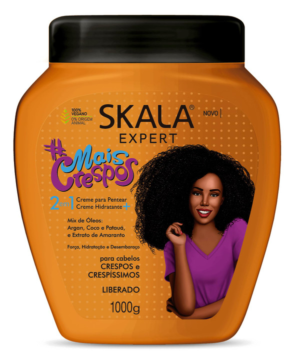Skala Expert Creme de Tratamento 2 em 1 Mais Crespos 1 Kg More Curls 2 in 1 Treatment Cream Net 3381 Oz