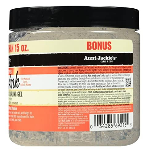 Aunt Jackies Dont Shrink Flaxseed Elongating Curling Gel 15 oz Pack of 2