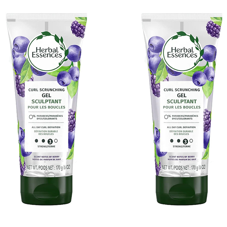 Herbal Essences Totally Twisted Curl Scrunching Gel 6 oz 2 pk