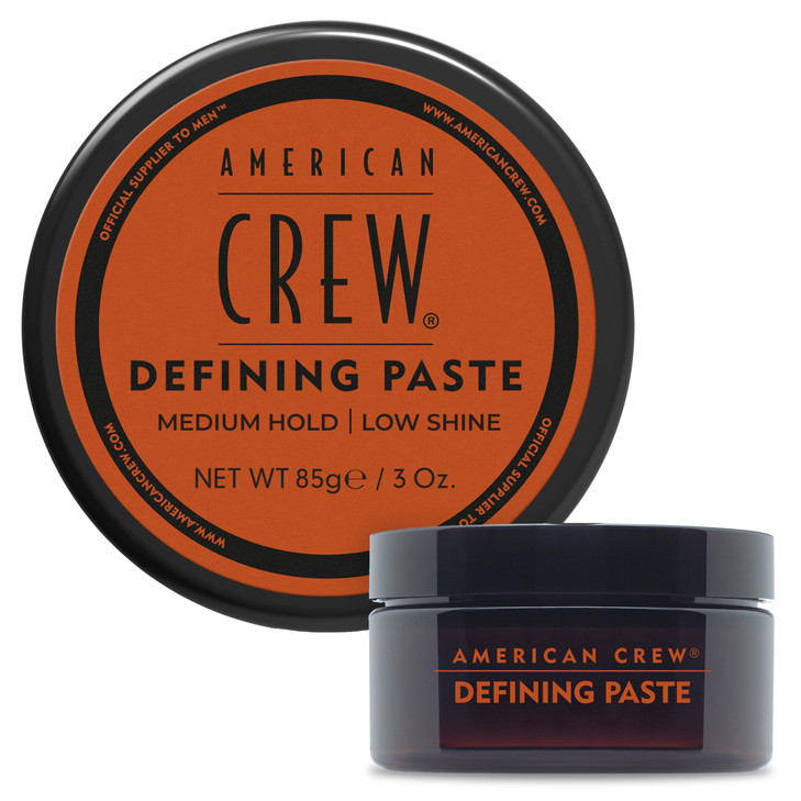 American Crew Mens Hair Defining Paste Like Hair Gel with Medium Hold Hair Gel Low Shine 3 oz