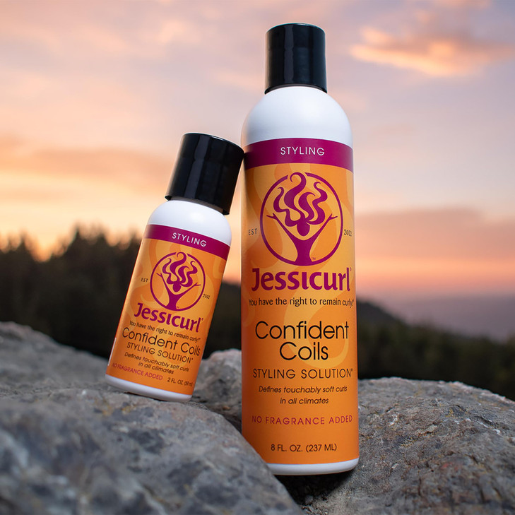 Jessicurl Confident Coils Styling Solution No Fragrance Added 8 Fl oz Curl Cream for Humidity Control and Frizz Control
