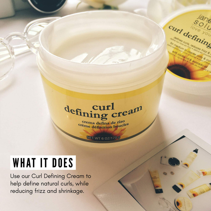 Jane Carter Solution Curl Defining Cream 6oz Reduce Frizz Nourish Lightweight