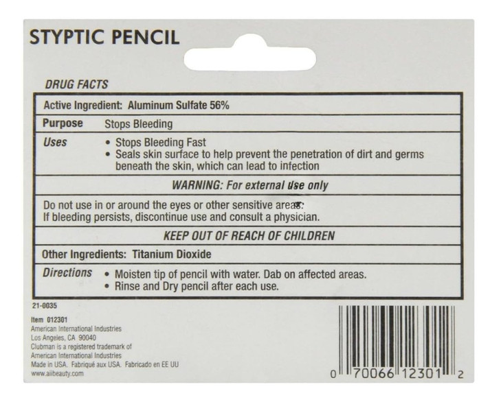 Nick Relief Styptic Pencil Twin Pack online at globaldelivered