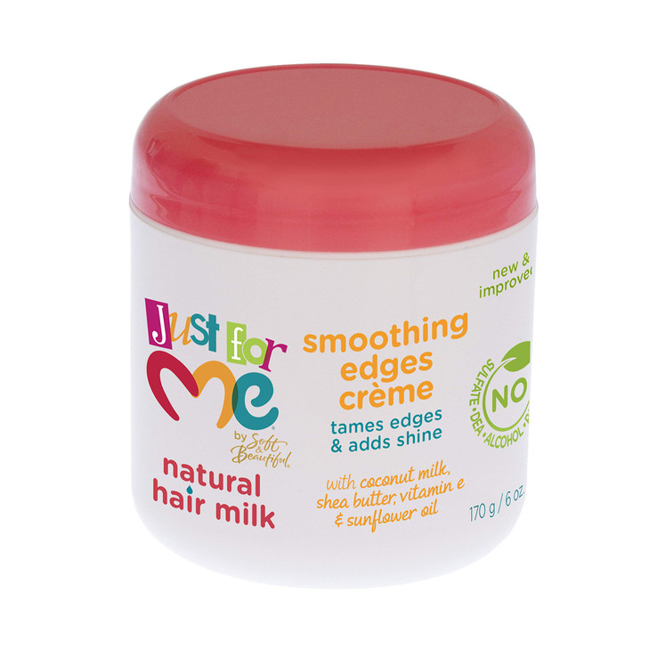 Just For Me Natural Hair Milk Smoothing Edges Creme Tames Edges Adds Shine With Coconut Milk Shea Butter Vitamin E Sunfl