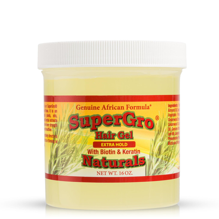 SuperGro Hair Gel with Extra Hold For Braiding Locking Instant Edge Control Twisting Retwisting Natural Grip Jam for Nea