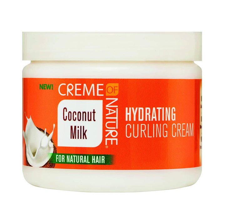 Creme of Nature Hydrating Curling Cream Coconut Milk Detangling and Conditioning Formula for Normal Hair 115 Oz