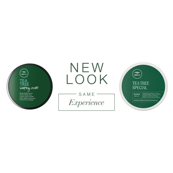 Tea Tree Shaping Cream Hair Styling Cream LongLasting Hold Matte Finish For All Hair Types 3 oz