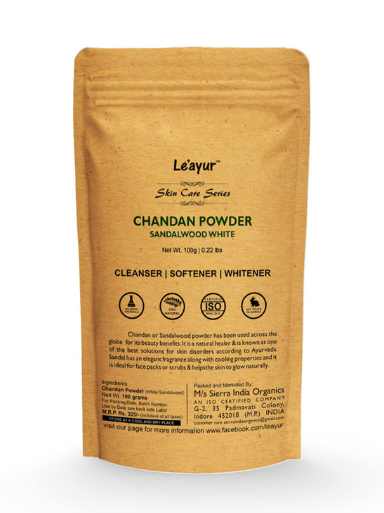 Le'ayur Chandan (Sandalwood) Powder 100 Gms by Le'ayur online at globaldelivered