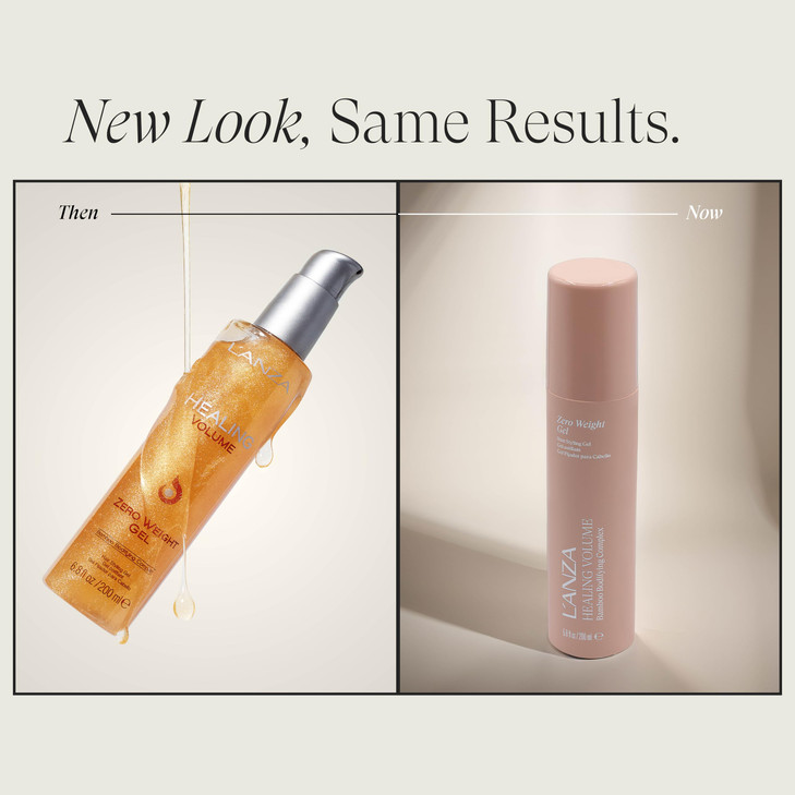 LANZA Healing Volume Zero Weight Hair Gel For Flat Or Thinning Hair Strong Flexible Hold Styling Humidity Defense No Fla
