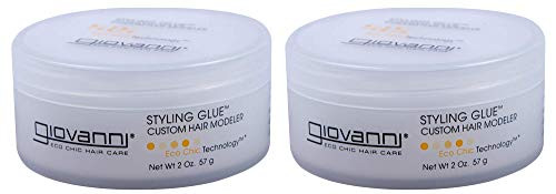 GIOVANNI Eco Chic Styling Glue Custom Hair Modeler 2 Ounce Jar 2 PACK