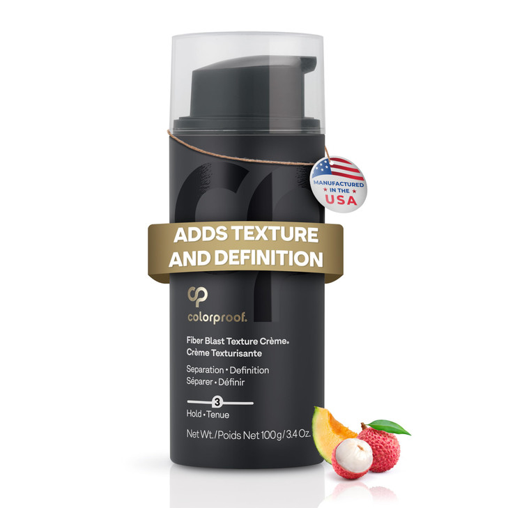 Colorproof Fiber Blast Texture Crme 34 Fl Oz Hydrating NonGreasy Hair Texture Cream with Lychee Melon Scent Travel Size