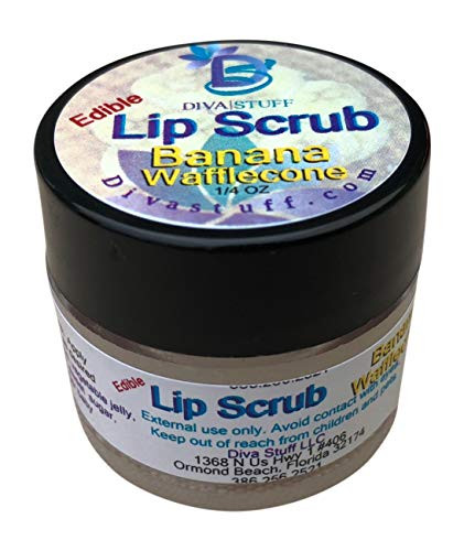 Diva Stuff Ultra Hydrating Lip Scrub for Soft Lips, Gentle Exfoliation, Moisturizer & Conditioner, Banana Wafflecone  ¼ oz (Made in the USA) online at globaldelivered
