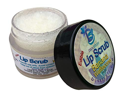 Diva Stuff Ultra Hydrating Lip Scrub for Soft Lips, Gentle Exfoliation, Moisturizer & Conditioner, Banana Wafflecone  ¼ oz (Made in the USA) online at globaldelivered
