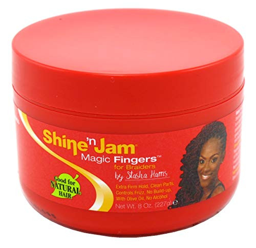 Shine N Jam Magic Fingers For Braiders Extra Firm Hold 8 Ounce Pack of 3
