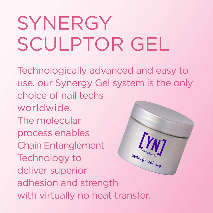 Young Nails Synergy Gel System Building Gel Hard Builder Gel Superior Adhesion Strength Structured Nail Gel Builder Scul