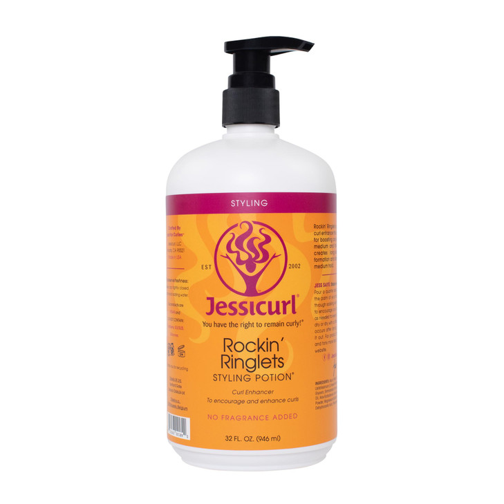 Jessicurl Rockin Ringlets Styling Potion No Fragrance Added 32 Fl oz Curl Enhancer with Flaxseed Extract Curl Defining S