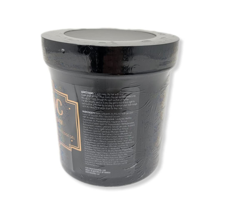 LOC EVERY DAY Braid Gel Extreme Hold 16OZ Smooths Tames Frizz lock and Twist Cornrows Gel No Flaking or Drying High Shin