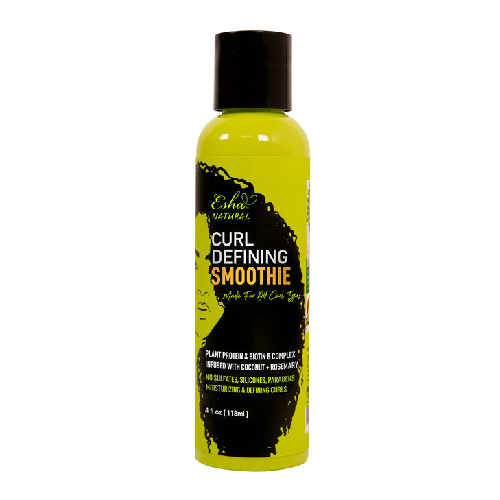 Esha Girl Natural Curl Smoothie Style Define Your 3C 4C Curls Revive Your Curls Frizz Control Hydrate Rosemary Biotin Tr
