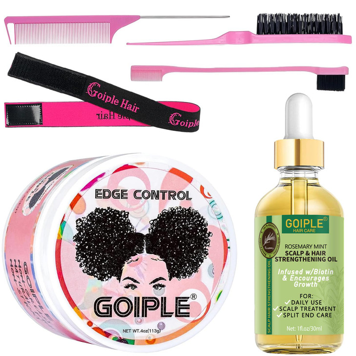 WOZUTUNT Edge Control Wax Hair Styling Product Strong Hold Nongreasy Edge Control Gel Edge Wax Rosemary Oil for Hair Gro