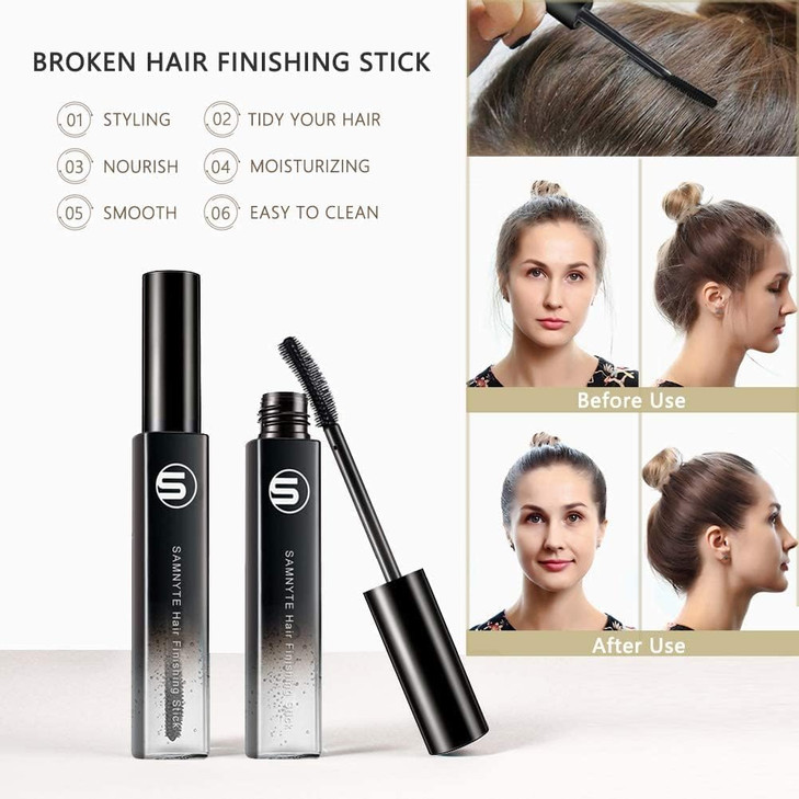 Hair Finishing Stick 2 Pack 07 FlOz Hair Mascara for Taming Flyaways NotGreasy Hair Gel Stick