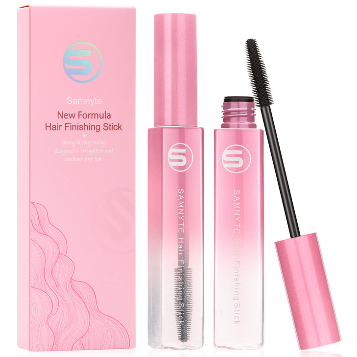 Hair Finishing Stick 2pcs Hair Mascara for Flyaway Tamer Fly Away Hair Tamer Stick for Enhance Gloss of Hair Anti Frizz