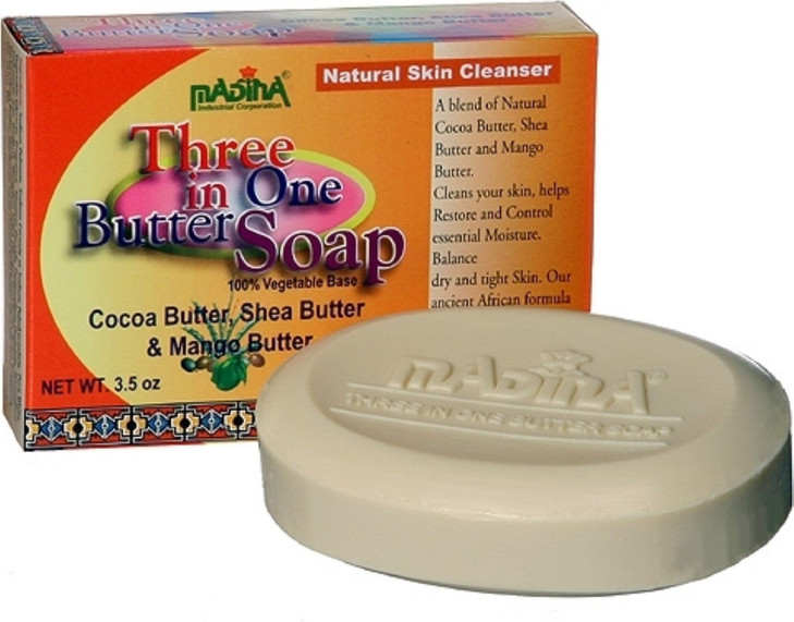 Madina Three in One Butter Soap, 3.5 oz (Pack of 2) online at globaldelivered