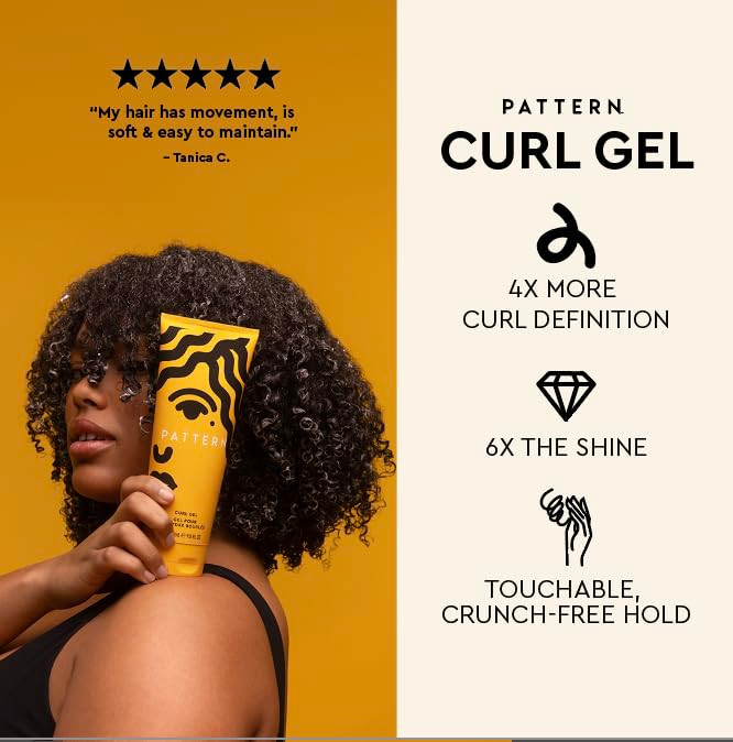 PATTERN Beauty by Tracee Ellis Ross Curl Gel w Medium Hold w Aloe and Cacay Oil for Curly Hair 3a4c