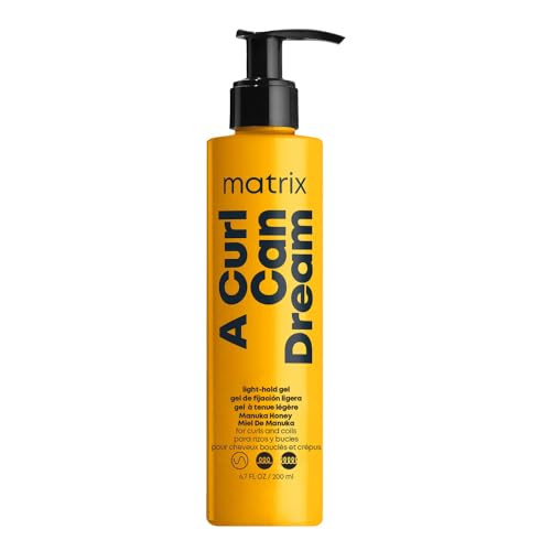 Matrix A Curl Can Dream Light Hold Gel For Curly Coily Wavy Hair Controls Frizz and Defines Curls Without Flaking or Cru