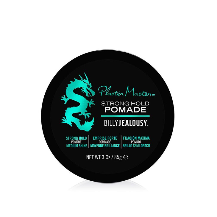 Billy Jealousy Plaster Master WaterSoluble Hair Pomade for Men All Day Strong Hold with Medium Shine Wont Flake Safe for