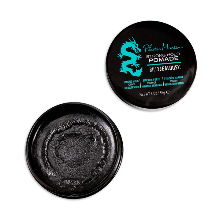 Billy Jealousy Plaster Master WaterSoluble Hair Pomade for Men All Day Strong Hold with Medium Shine Wont Flake Safe for