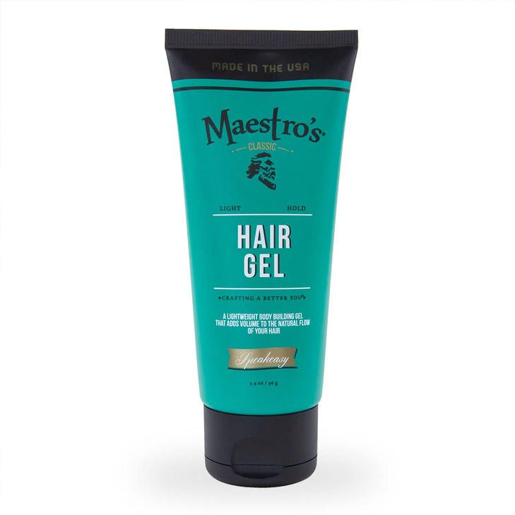Maestros Classic Hair Gel Speakeasy Blend Mens Medium Hold Styling Gel FlakeFree Lightweight Classic Grooming with a Cle