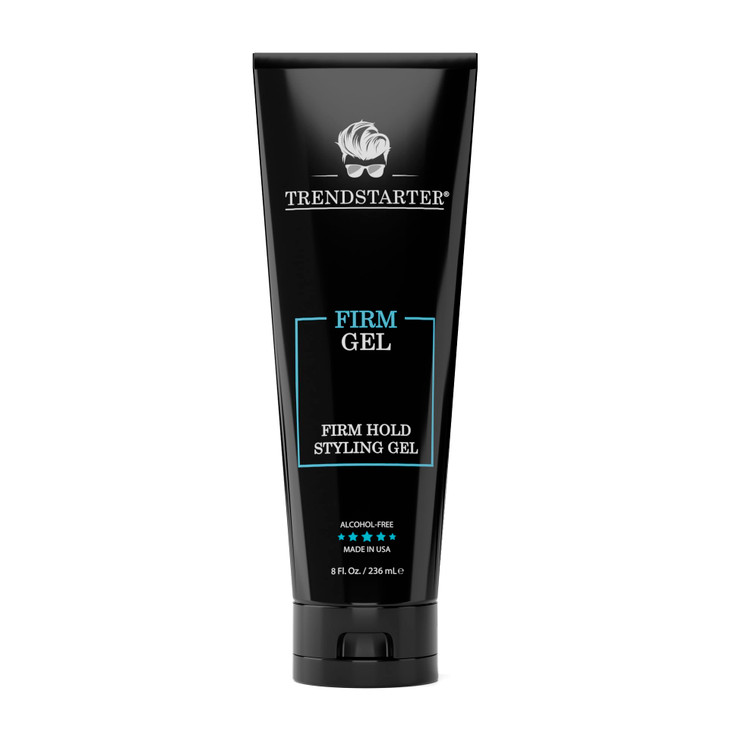 TRENDSTARTER FIRM GEL Firm Hold Natural Shine Alcohol Free NonFlaking Hair Gel Formula for All Hair Types AllDay Reliabi