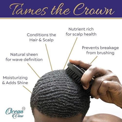 OCEAN VIEW DEEP WAVES POMADE Butter Love 360 Wave Grease for Men Promotes Layered Waves Moisture Control and Silky Shine