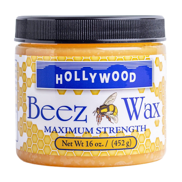 Hollywood Curl Maximum Strength BeezWax For Women And Men Formulated With Pure Bees Wax and Vitamins A C And D Perfect F