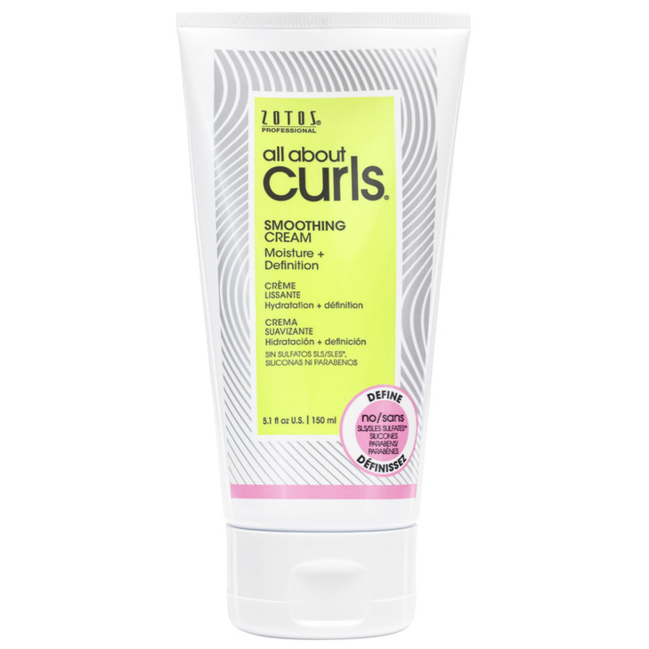 ALL ABOUT CURLS Smoothing Cream Styling Controllable Definition Define Moisturize DeFrizz All Curly Hair Types Vegan Cru