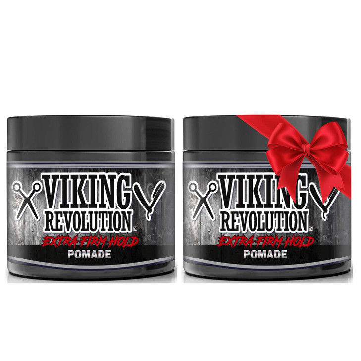 Viking Revolution Extreme Hold Pomade for Men Style Finish Your Hair 2 Pack