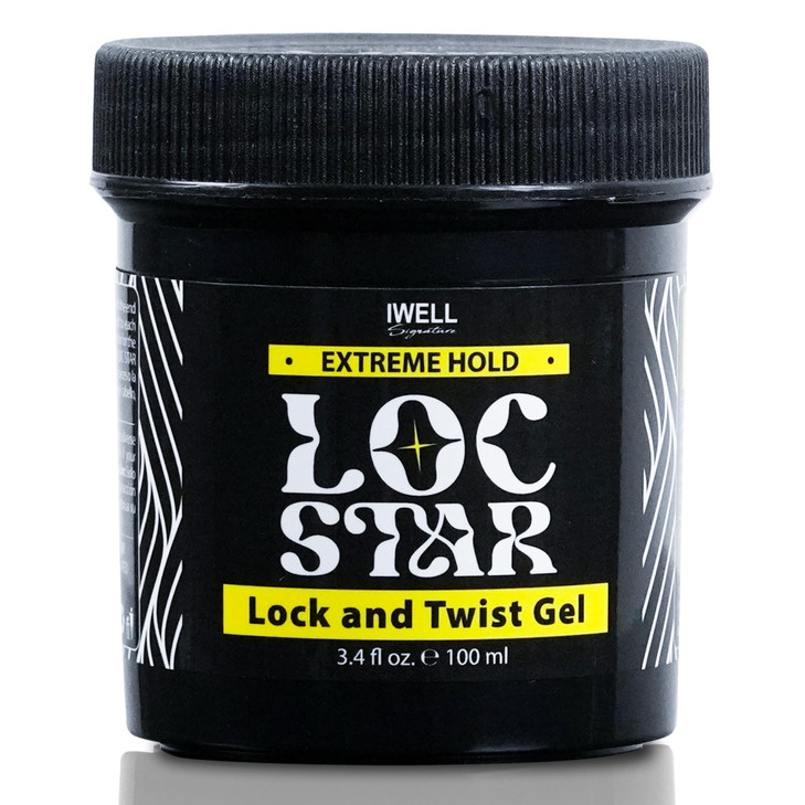 IWELL Signature Loc Star Braid Loc Gel 34 fl oz Extreme Hold for Braids Locs Twists Cornrows Edges Smooths Tames Frizz N
