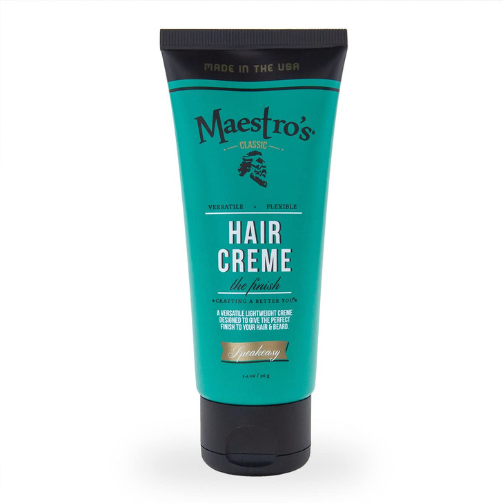 Maestros Classic Hair Cream Speakeasy Blend Lightweight Mens Hair Styling Cream Smooth Hold Texture Definition Classic G