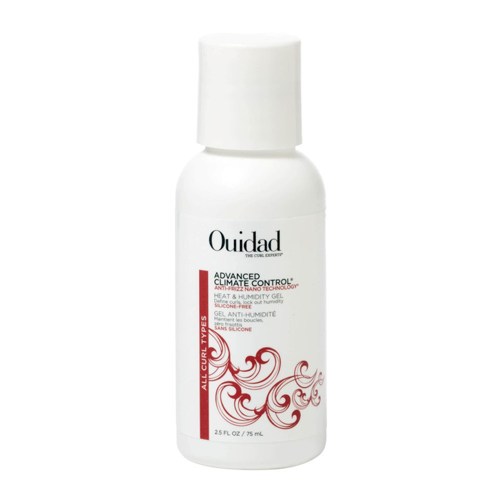 Ouidad Advanced Climate Control Heat Humidity Gel Travel Size 25 fl oz AntiFrizz Nano Technology Locks Out Humidity Crun