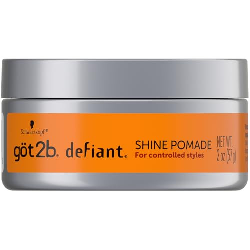 got2b Defiant Shine Pomade 2 Fl Oz High Shine Hair Styling Pomade for Men and Women Creates Texture Control Light Hold T
