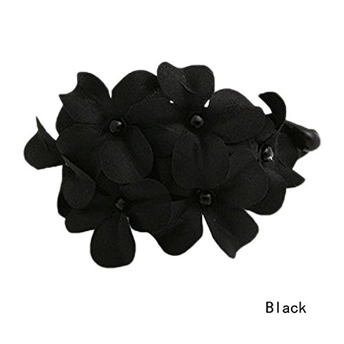 LOVEF3 Pcs Fashion Handmade Women Girl Flower Banana Barrette Hair Clip 11.5 * 6 CM Hair Pin Claw Black Pink Navy online at globaldelivered