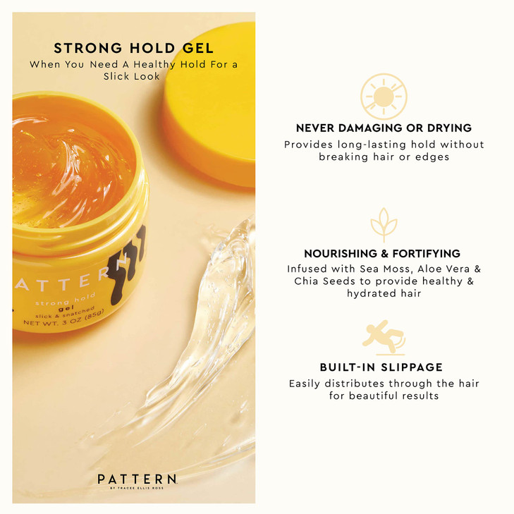 PATTERN Beauty by Tracee Ellis Ross Strong Hold Hair Gel firm Hold w Sea Moss for Curly Hair 3a4c