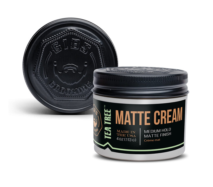 GIBS Tea Tree Matte CreamLightMedium Hold Long Lasting Light Hold Made in USA 4oz
