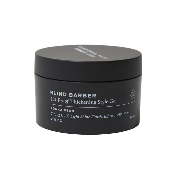 Blind Barber 121 Proof Thickening Style Gel Medium to Strong Hold Hair Gel WaterBased for All Hair Types Paraben Sulfate